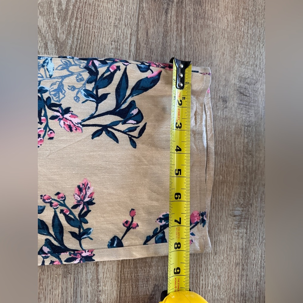 LEITH Cropped Linen Floral Jumpsuit | S - Picture 12 of 14
